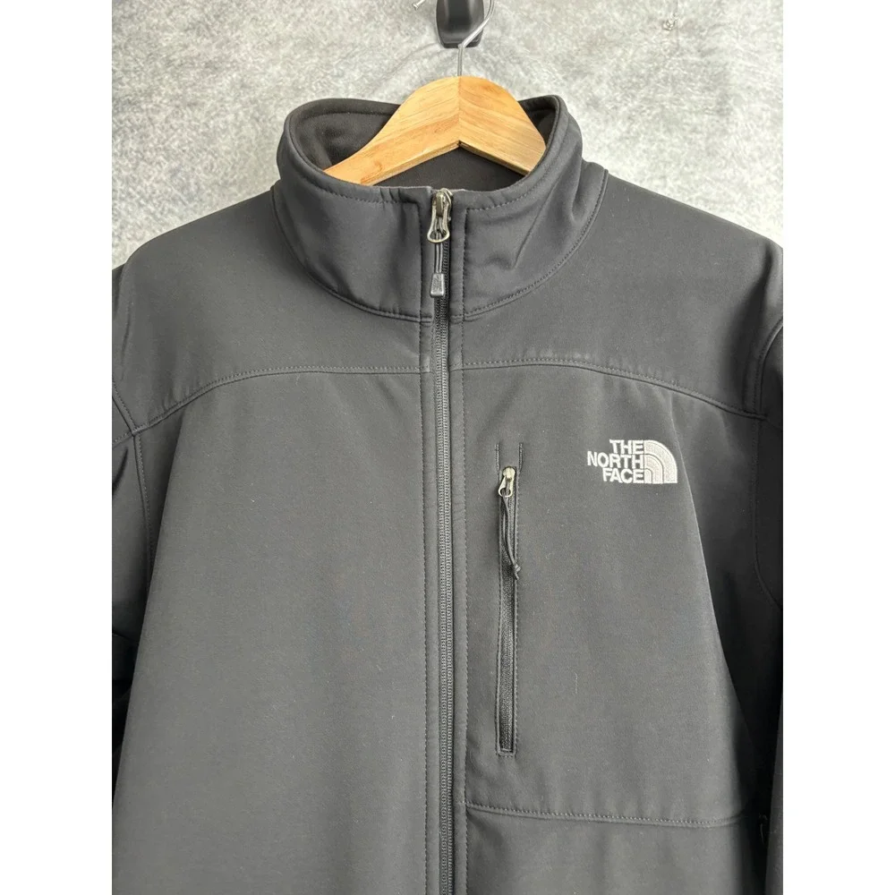 The North Face Men's Amvy T183 Black Apex Jacket Coat Full Zip Size‎ Large